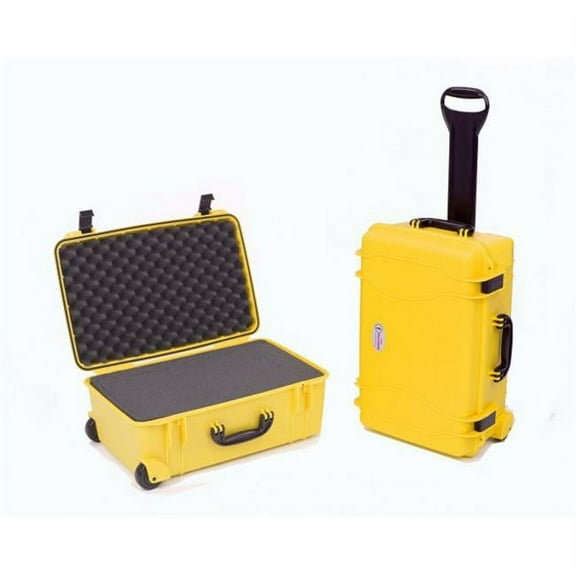 Seahorse 920 Wheeled Case with Foam- Yellow