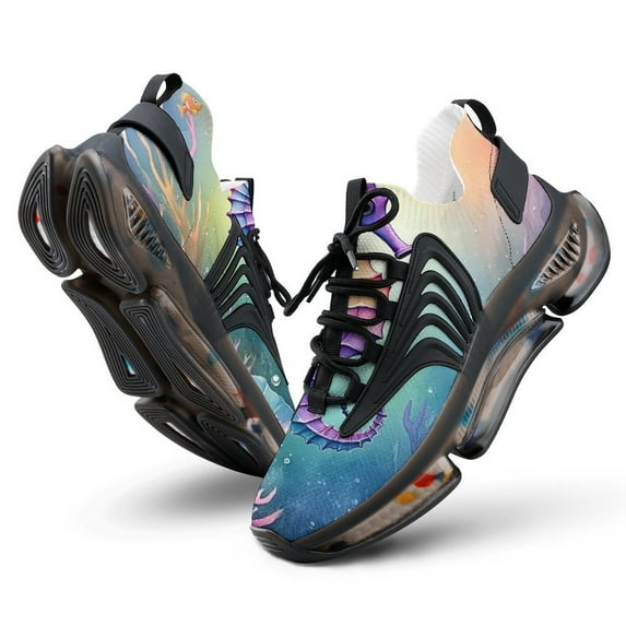 Seahorse Clown Fish Walking Shoes for Men Woman Lightweight Tennis Fashion Elastic Sports Shoes Cushion Basketball Shoes