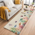 thumbnail image 1 of Seahorse Coastal 2'x6' Runner Rugs for Hallway Kitchen Bedside Non Slip, Nautical Ocean Summer Beach Coral Rustic Entryway Rug Runners with Rubber Backing, Long Carpet Runner for Laundry Room, 1 of 8