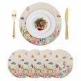 thumbnail image 1 of Seahorse Coastal Round 13 Inch Placemats Set of 4, Nautical Ocean Summer Beach Coral Rustic HeatResistant Non Slip Place Mats for Dining Table, Wipeable Braided Kitchen Table Mats for Housewarming, 1 of 9