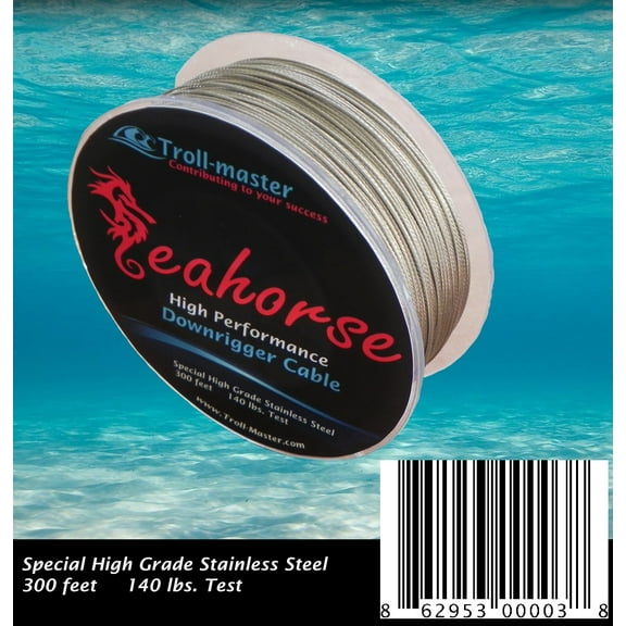 Seahorse Downrigger Cable  Stainless Steel HIGH PERFORMANCE