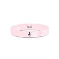 thumbnail image 1 of Seahorse Dragon Totem Laser Engraved Pink Polished Ceramic Ring, 4mm, Size 5, 1 of 2