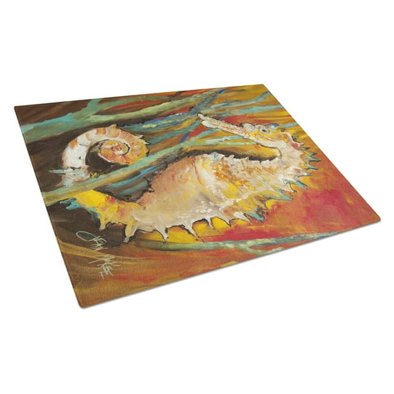 Seahorse Glass Cutting Board Large