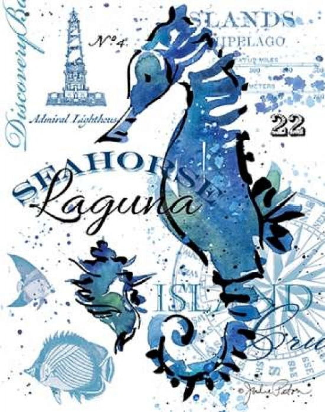 Seahorse Laguna Canvas Art - Julie Paton (22 x 28)