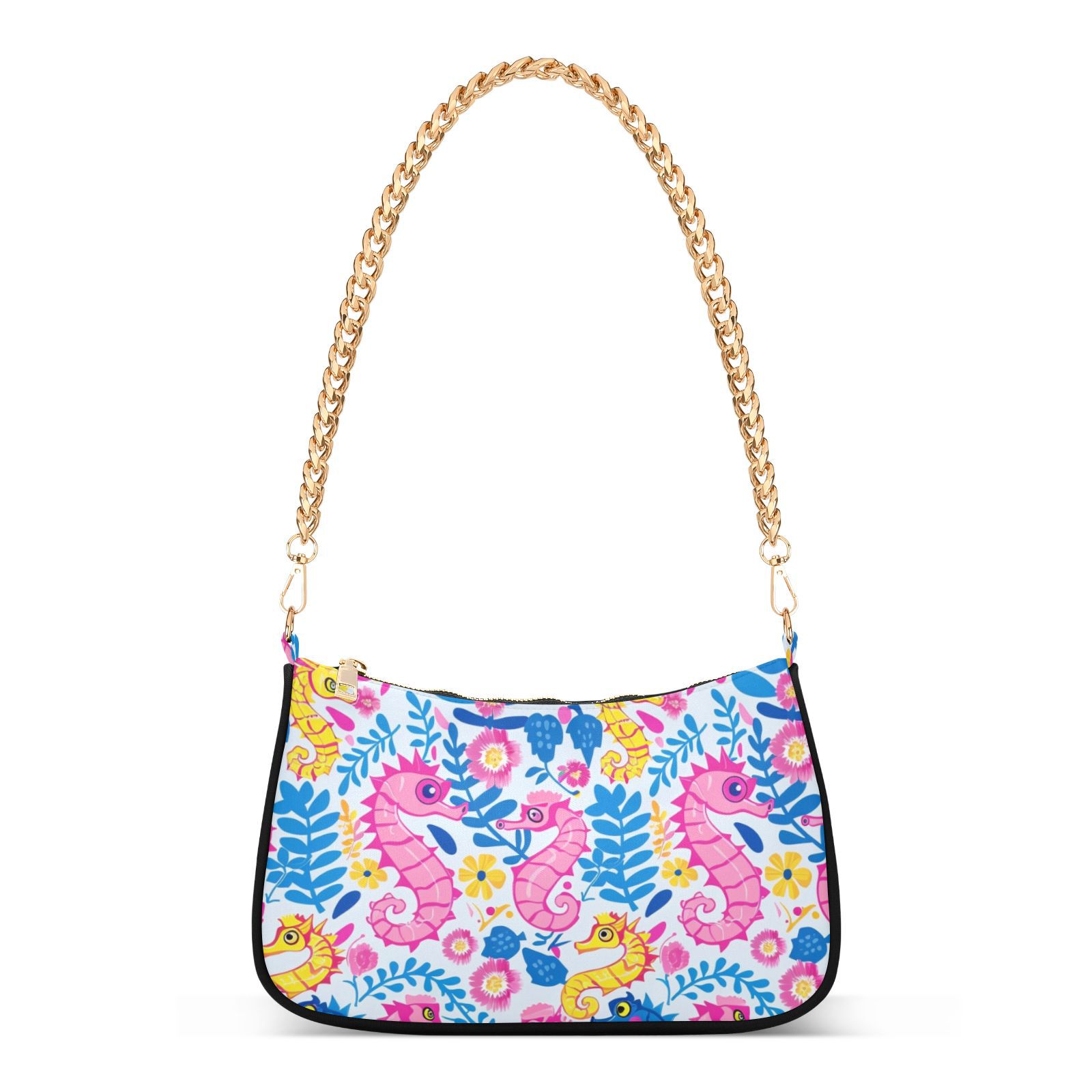 Seahorse Print Pattern Crossbody Bags