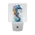thumbnail image 1 of Seahorse Night Light LED Dusk to Dawn Auto Sensor Night Lamp Plug-in Nightlight for Bedroom Hallway Kitchen 2 PCs, 1 of 7