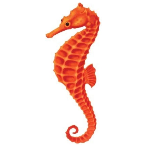 Seahorse Porcelain Swimming Pool Mosaic (4" x 9", Red)