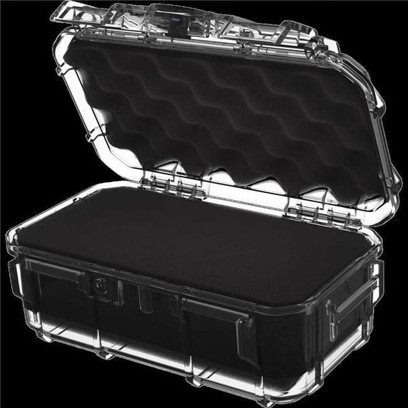 Seahorse SE57F,CL 9.5 x 5.8 x 3.8 in. Protective Micro Case with Foam, Clear