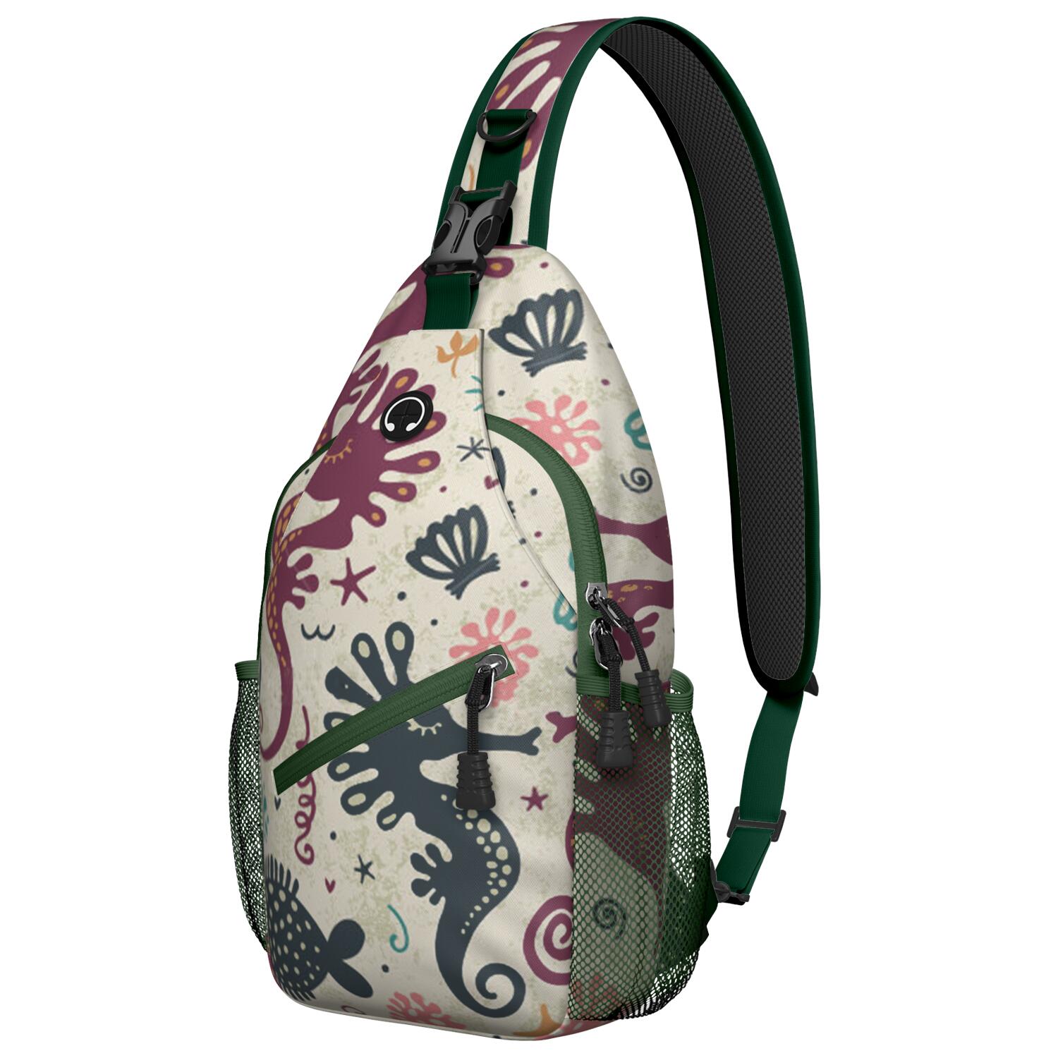 Seahorse Sling Bag for Men & Women - Nautical Crossbody Chest
