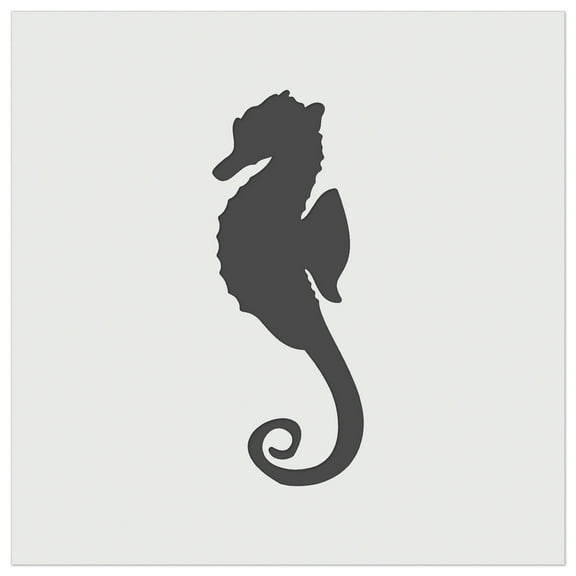 Seahorse Solid DIY Cookie Wall Craft Stencil - 7.0 Inch