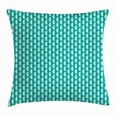 thumbnail image 1 of Seahorse Throw Pillow Cushion Cover, Simplistic Silhouette Seahorse Shapes in Repeat Tropical Aquarium Theme, Decorative Square Accent Pillow Case, 18 X 18 Inches, Sky Blue and White, by Ambesonne, 1 of 2
