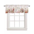 thumbnail image 1 of Seahorses Linen Curtain Valance for Bedroom/Bathroom/Kitchen/Office/Living/Dining Room Window,Retro Ocean Corals Coastal Nautical Summer Rod Pocket Topper Decorative Cafe Drapes Panel 54"x18", 1 of 6
