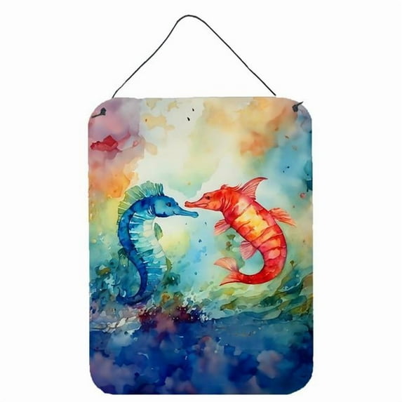 Seahorses Wall or Door Hanging Prints 12 in x 16 in