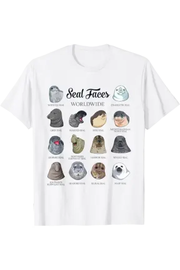 Seal Faces - Types of Seals T-Shirt