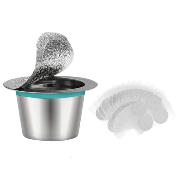 Seal Film Capsules Cup Stainless Steel Texture Suitable for Making Coffee Pods