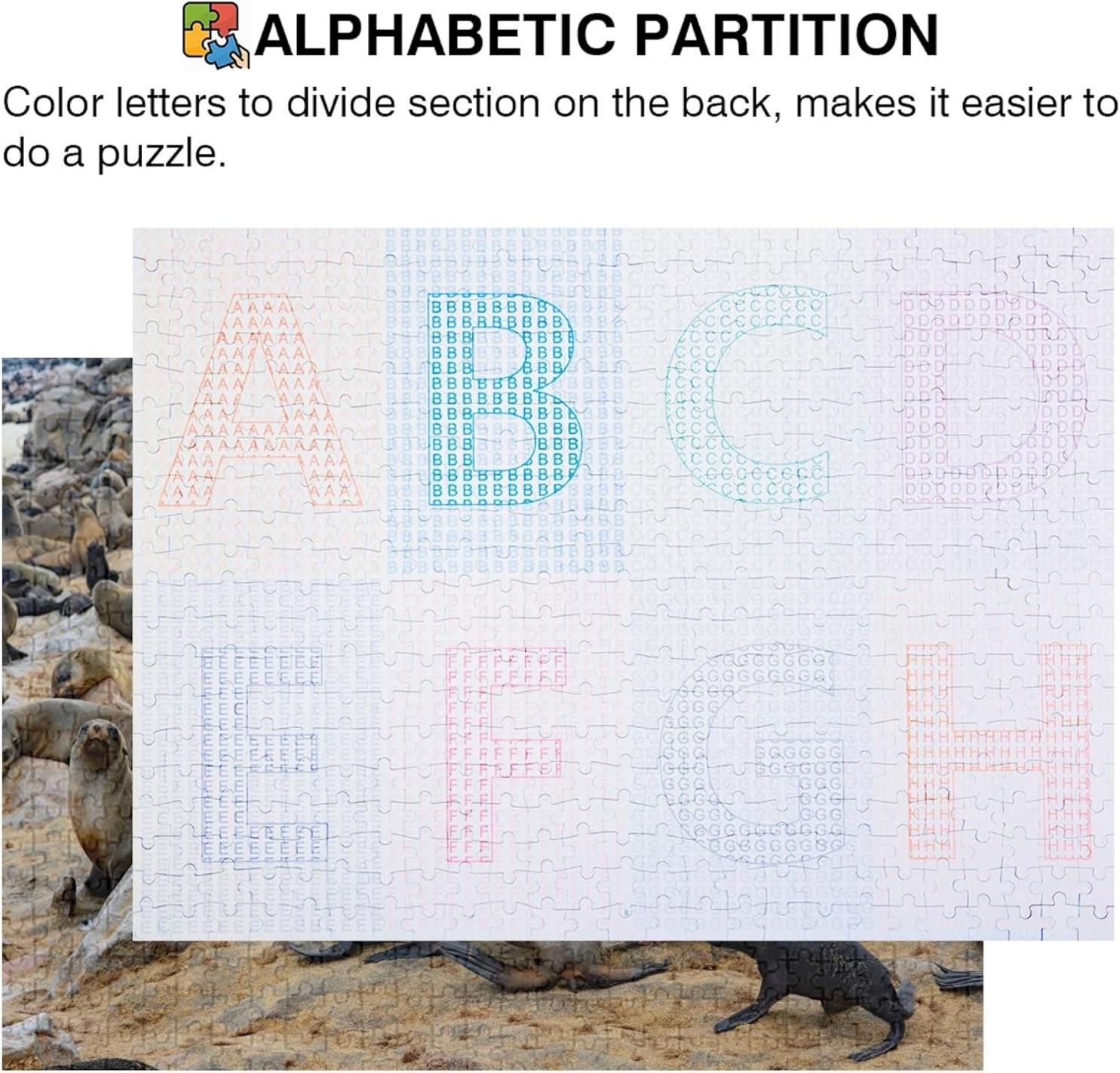 Seal Flock Jigsaw Puzzle 500 Pieces, Intellectual Entertainment