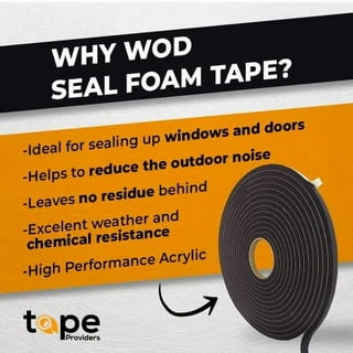 Heflashor High Density Foam Insulation Tape Adhesive Rubber Strip, Seal,  Door Insulation Foam Tape Weatherstrip, Waterproof, HVAC, Pipes, Foam  Strips Air Conditioning, Weather Stripping Foam 