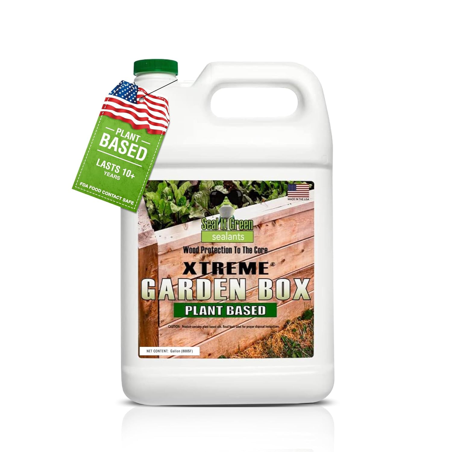 Seal It Green Garden Box SealerPlant Based, NonToxic & NonLeaching, FDA Food Contact Safe