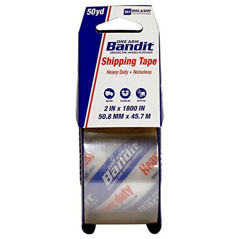 Seal-It Mail & Ship Bandit Shipping and Packing Tape, 2 Inches x 1800  Inches, One Arm Dispenser