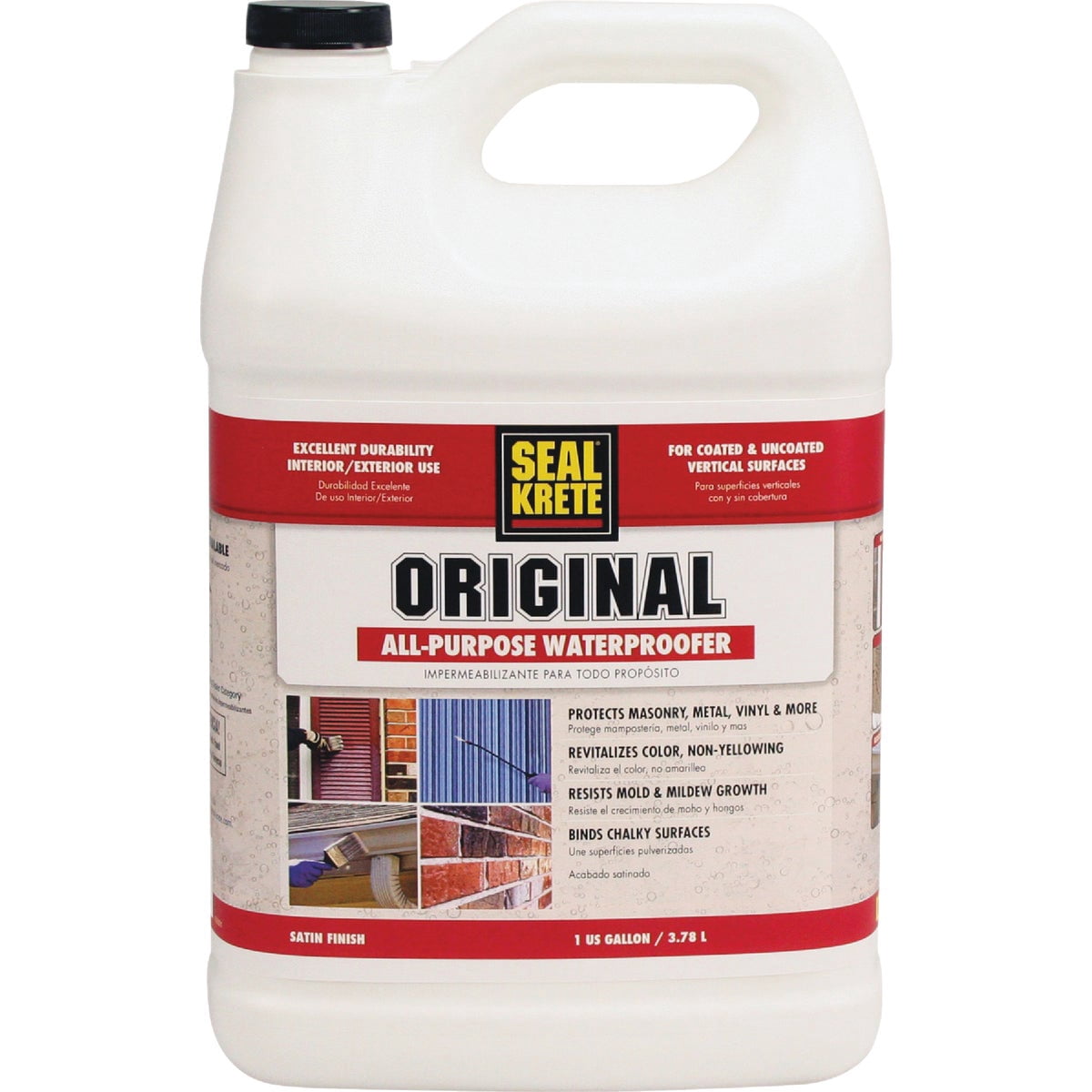 Seal-Krete 100001-4PK Original Waterproofing Primer Sealer, Gallon, Clear, 4 Pack