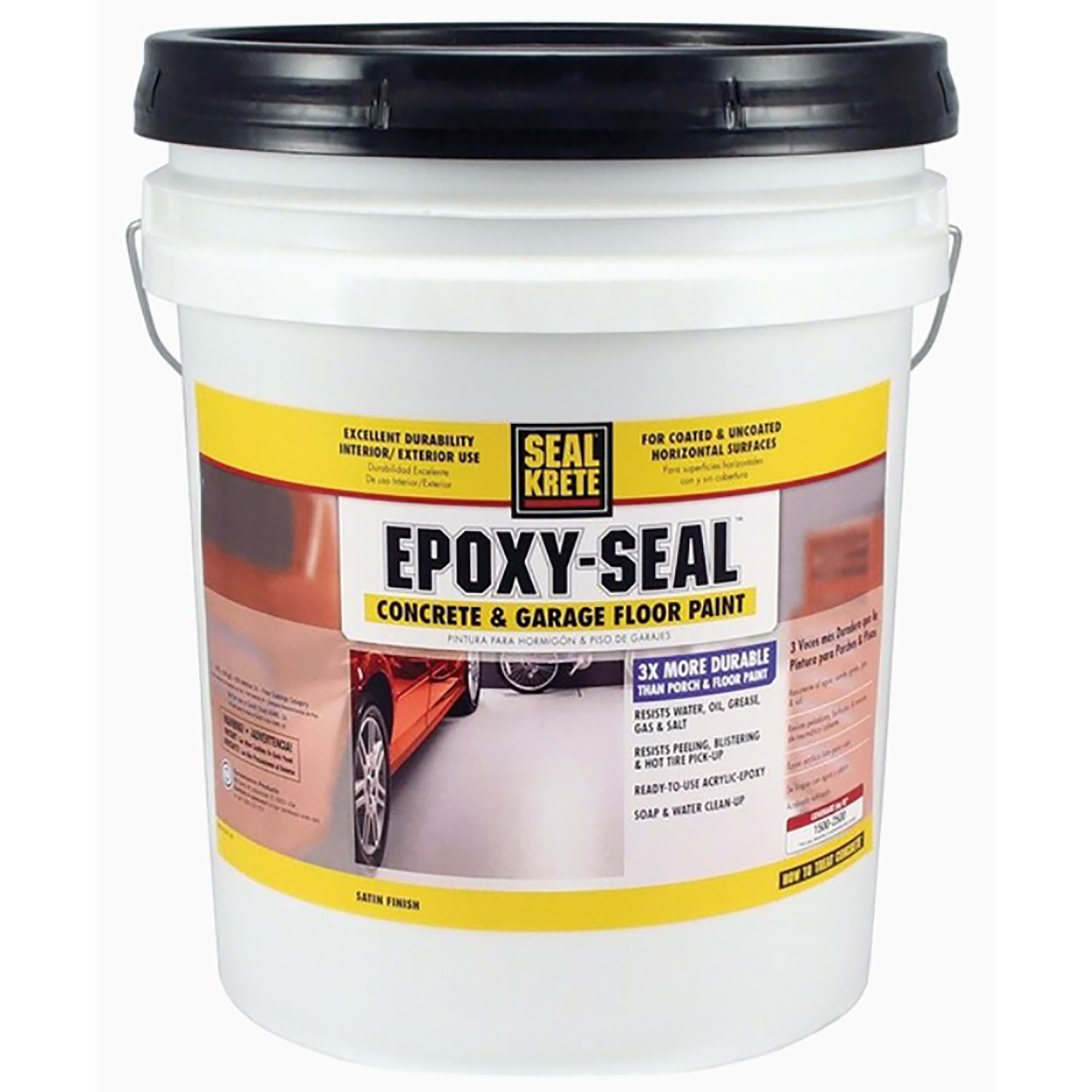 Seal-Krete Epoxy-Seal Concrete and Garage Metallic Slate Gray 5 gal