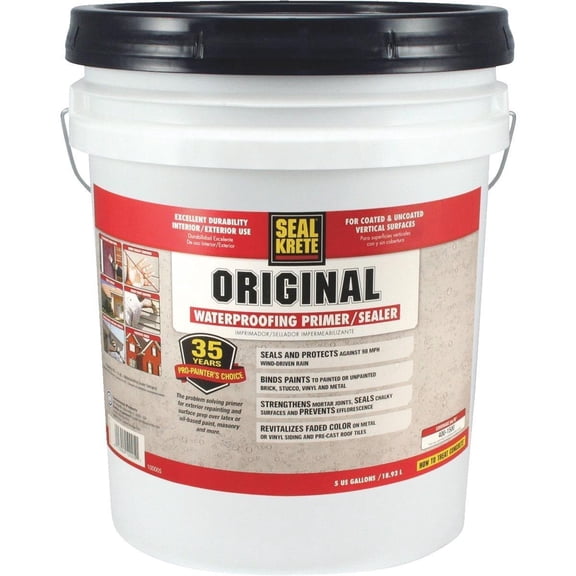 Seal-Krete Original Waterproofing Primer/Sealer, 5 Gallon - 100005