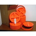 Seal Lid, Orange, 12 Pack New! Boxed! 5 Gallon Bucket Lids (Fits