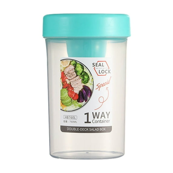 Seal Lock Shaker Cups with Lids and Spoons, Overnight Oats Containers, Reusable Topping Compartment for Breakfast with Yogurt, Cereal, or Oatmeal, Portable Meal Prep,D