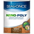 thumbnail image 1 of SEAL-ONCE Brown NANO+POLY Premium Wood Sealer, 1 Gallon - Outdoor Use, 1 of 6