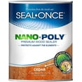 thumbnail image 1 of SEAL-ONCE NANO+POLY Premium Clear Outdoor Wood Sealer, 1 Gallon, 1 of 6