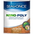 thumbnail image 1 of SEAL-ONCE Light Brown NANO+POLY Premium Wood Sealer, 1 Gallon - Outdoor Use, 1 of 6