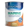 thumbnail image 1 of SEAL-ONCE MARINE Natural Wood Sealant, Waterproofing Deck and Wood Stain, 1 Gallon - Outdoor Use, 1 of 6