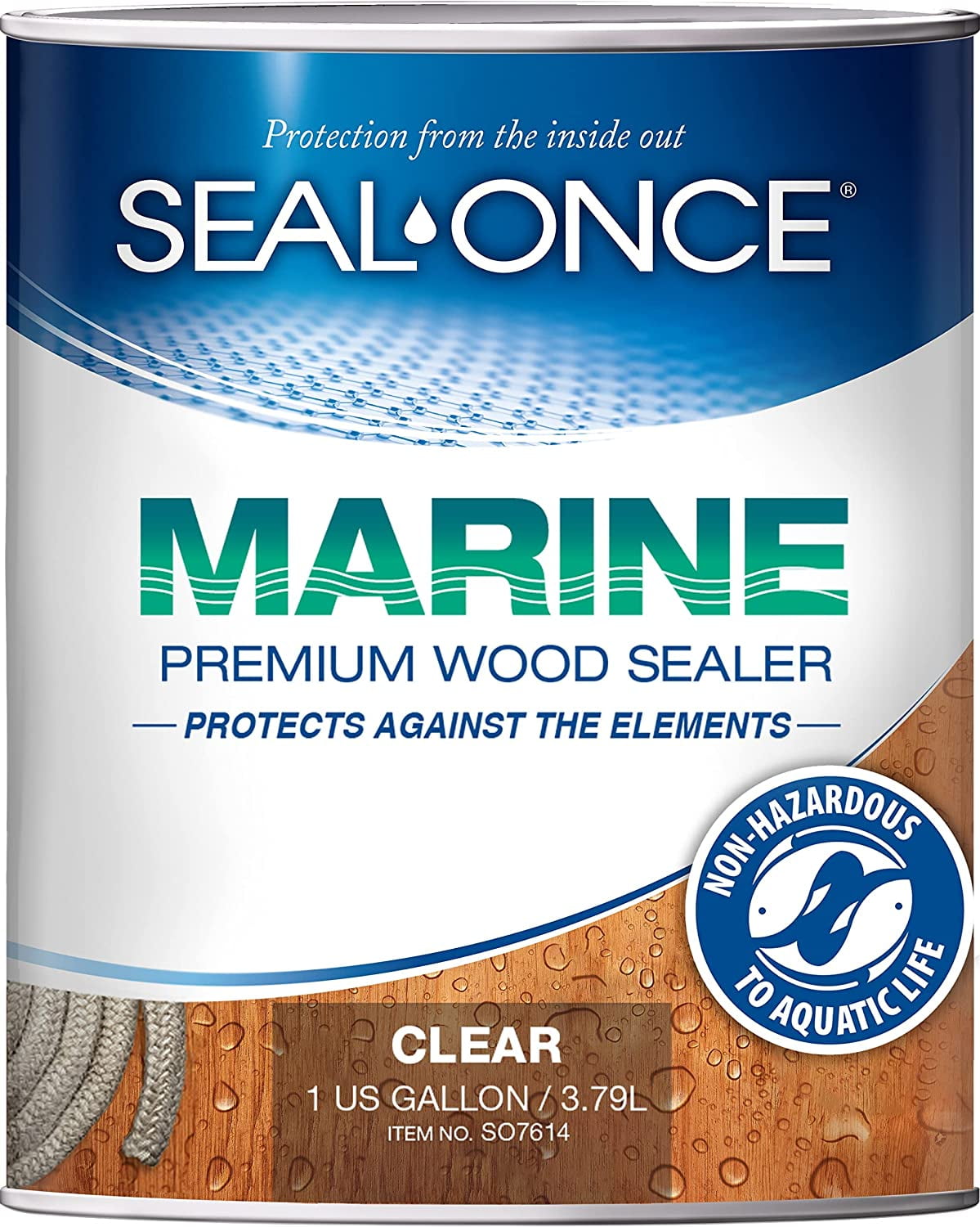 SealOnce Marine Premium Wood Sealer Waterproof Sealant Wood Stain