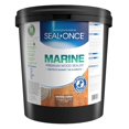 thumbnail image 1 of Seal-Once Marine Premium Wood Sealer - Waterproof Sealant - Wood Stain and Sealer in One - 5 Gallon & Bronze Cedar, 1 of 8