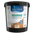 thumbnail image 1 of Seal-Once Marine Premium Wood Sealer - Waterproof Sealant - Wood Stain and Sealer in One - 5 Gallon & Clear, 1 of 10