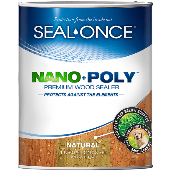 Seal Once NANO Penetrating Wood Sealer, 1 Gallon