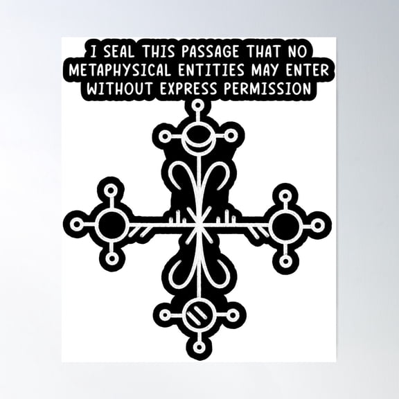 Seal Passage Sigil Poster Wall Art, Modern Wall Decor For Living Room Bedroom, 8x12 UNFRAMED