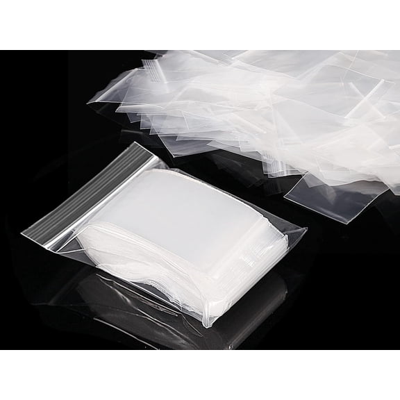 Seal Plastic Bags, 100 pcs Small Clear Storage Pouches Resealable Tiny Zipper Bags for Kitchen , Jewellery, Storage, Small Cookies and Sweets(50 x 70mm/2.75 x 1.97 inch)
