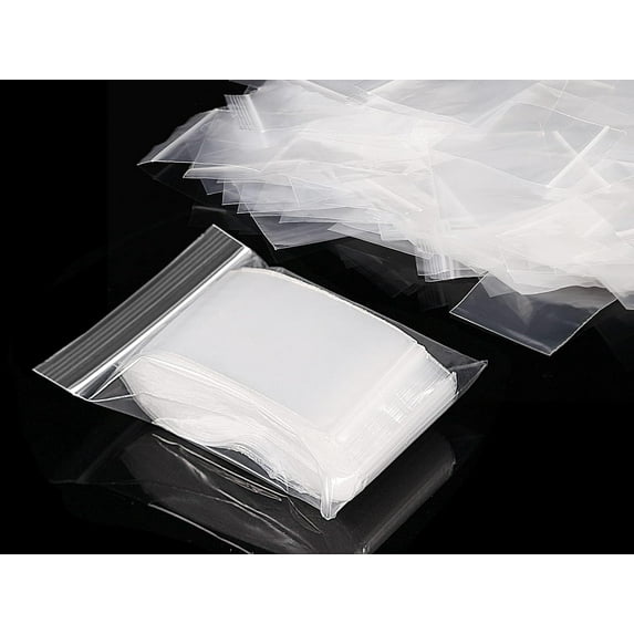 Seal Plastic Bags, 100 pcs Small Clear Storage Pouches Resealable Tiny Zipper Bags for Kitchen , Jewellery, Storage, Small Cookies and Sweets(50 x 70mm/2.75 x 1.97 inch)