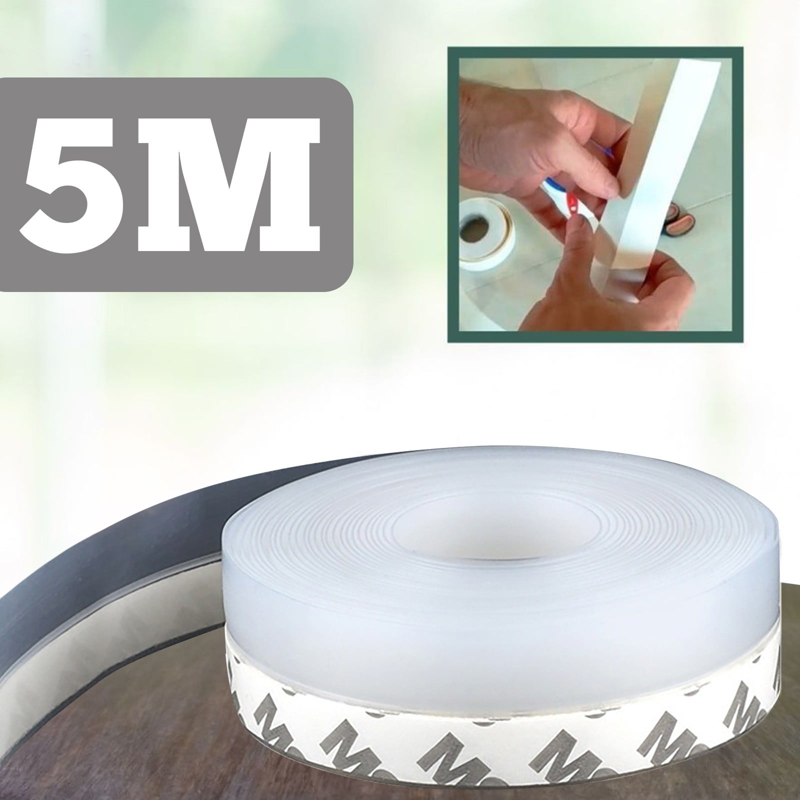 Seal, Plastic Clear Weather Stripping Door Seal, Transparent Windproof