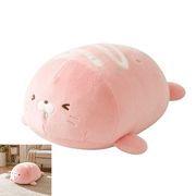 Seal Plush Doll, Soft Squishy Chubby Seal Stuffed Animal Pillow, 19.69 Inch Large Cuddly Ocean Animal Plushie, for Sleeping Bed Nap, Bedroom Sofa Nursery Decor