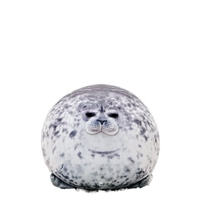 Seal Plush Pillow, Soft Stuffed Animal Toy, Cute Aquarium Sea Lion Plushie, Fluffy Hugging Cushion, Adorable Marine Animal Doll, Cozy Gift for Kids Adults Bedroom Decor