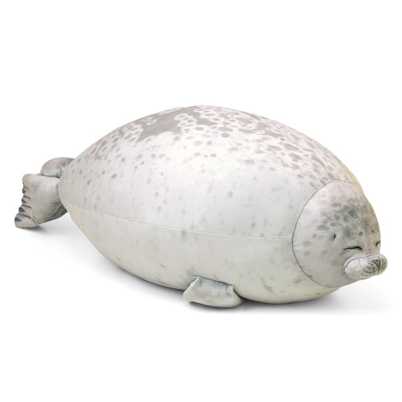Seal Plush Pillow, Soft Stuffed Animal Toy, Cute Aquarium Sea Lion Plushie, Fluffy Hugging Cushion, Adorable Marine Animal Doll, Cozy Gift for Kids Adults Bedroom Decor