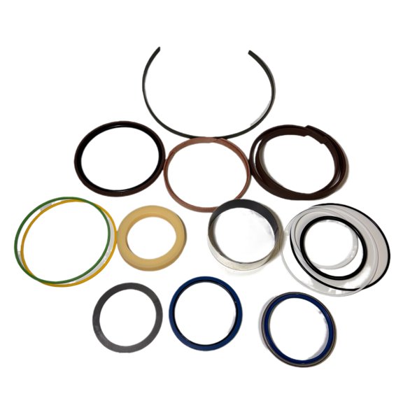 Seal Repair Kit Boom Cylinder Oil Dripping Compatible With Kato HD-450-5 & HD-450-7 Backup Rings & Dust Seals