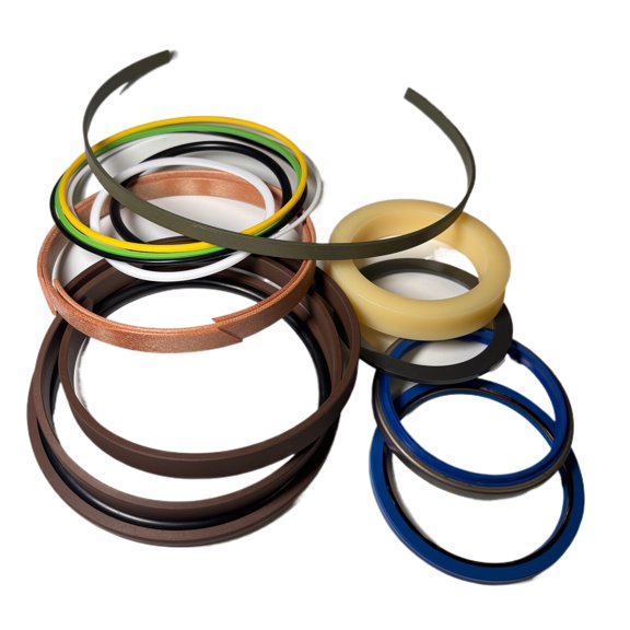 Seal Repair Kit Stop Boom Cylinder Oil Dripping Compatible With Kato HD-1023II & HD-1023III with Backup Rings & Dust Seals