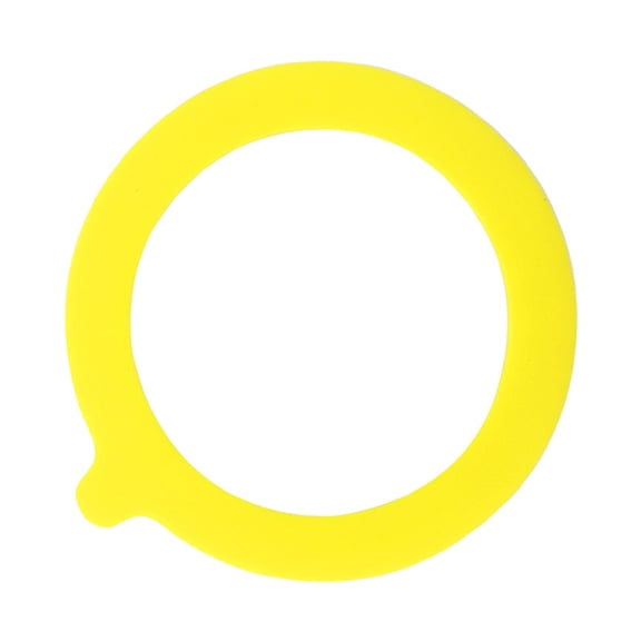 Seal Rings, Silicone Gasket Rings, Airtight Leakproof Silicone Seal Rings, Gasket Replacement for Jars, for Regular Mouth Canning Jar, Perfect for Fruits, Vegetables, Homemade Food,Yellow