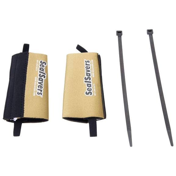 Seal Savers Zip-On Fork Covers 44-50mm Fork Tube, Short Gold