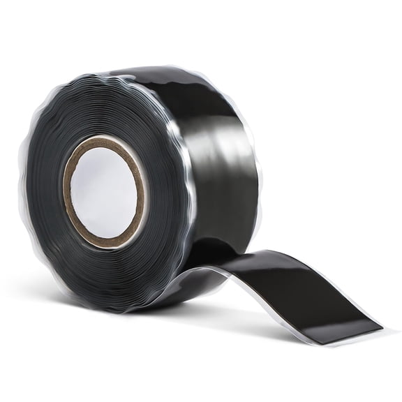 Seal Self Fusing Silicone Tape - 1 Inch Wide and 15 Feet Long Weatherof Sealing for Emergency Pipeline Repair/Cable Bandage/Tool FixingBlack