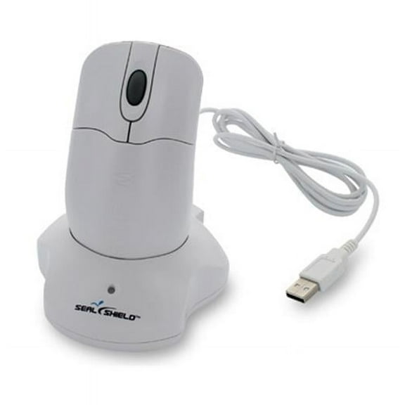 Seal Shield Silver Storm Wireless Waterproof Mouse (STWM042WE) - White