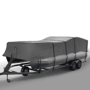 Seal Skin Pontoon Boat Cover, Waterproof Outdoor Protection, 21'-24'L x 102"W (Beam)